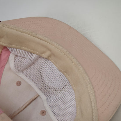Richardson 5 Panel Pink One Size Hat Expedition Inspiration Rope Leather Patch