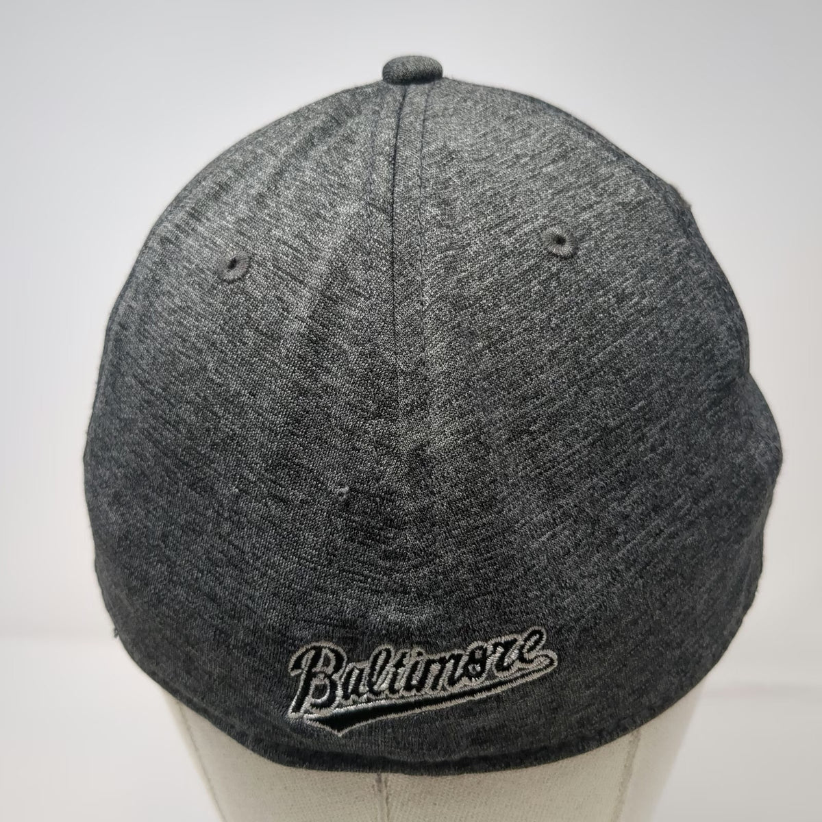 Baltimore Orioles MLB New Era Baseball Cap Hat Gray L 39THIRTY Stretch Fit Tonal