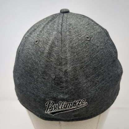 Baltimore Orioles MLB New Era Baseball Cap Hat Gray L 39THIRTY Stretch Fit Tonal