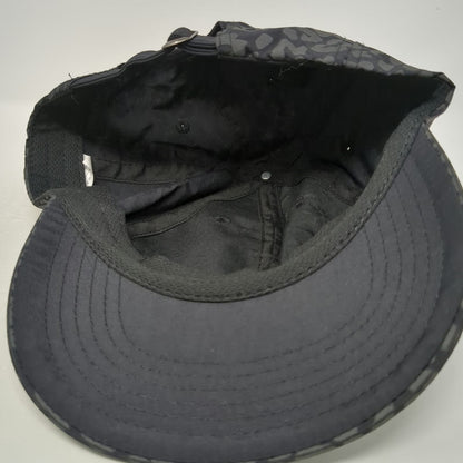 Gaiam Baseball Cap Black Gray One Size Leopard Print Athletic Fitness Yoga Hat