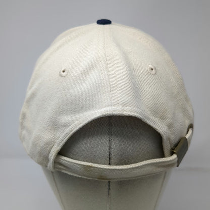 Port Authority Baseball Cap White Blue OS Spike Club 2000 Slideback Hat Vintage