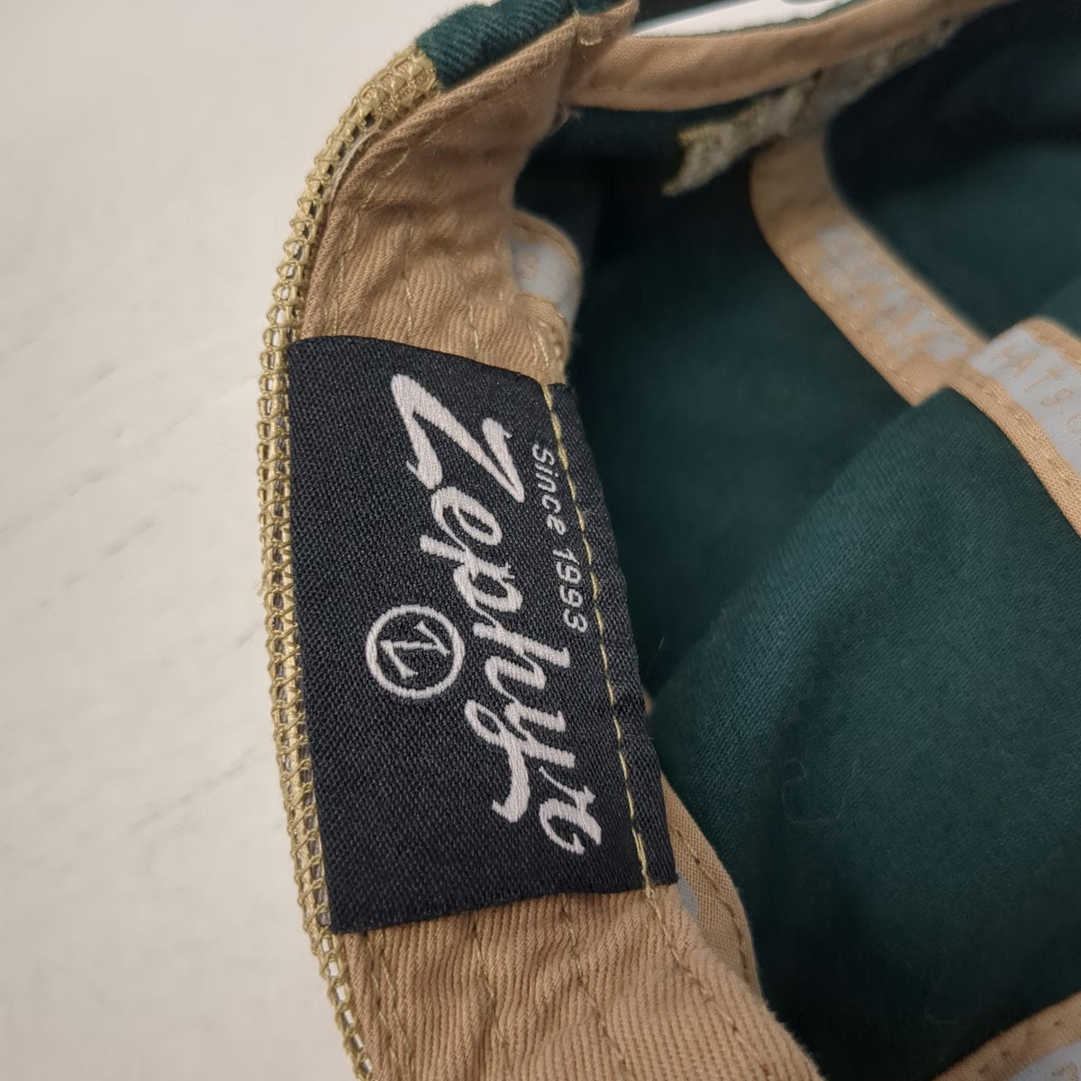 Cal Poly Mustangs NCAA Zephyr 5 Panel Green Beige One Size Mesh Snapback Hat