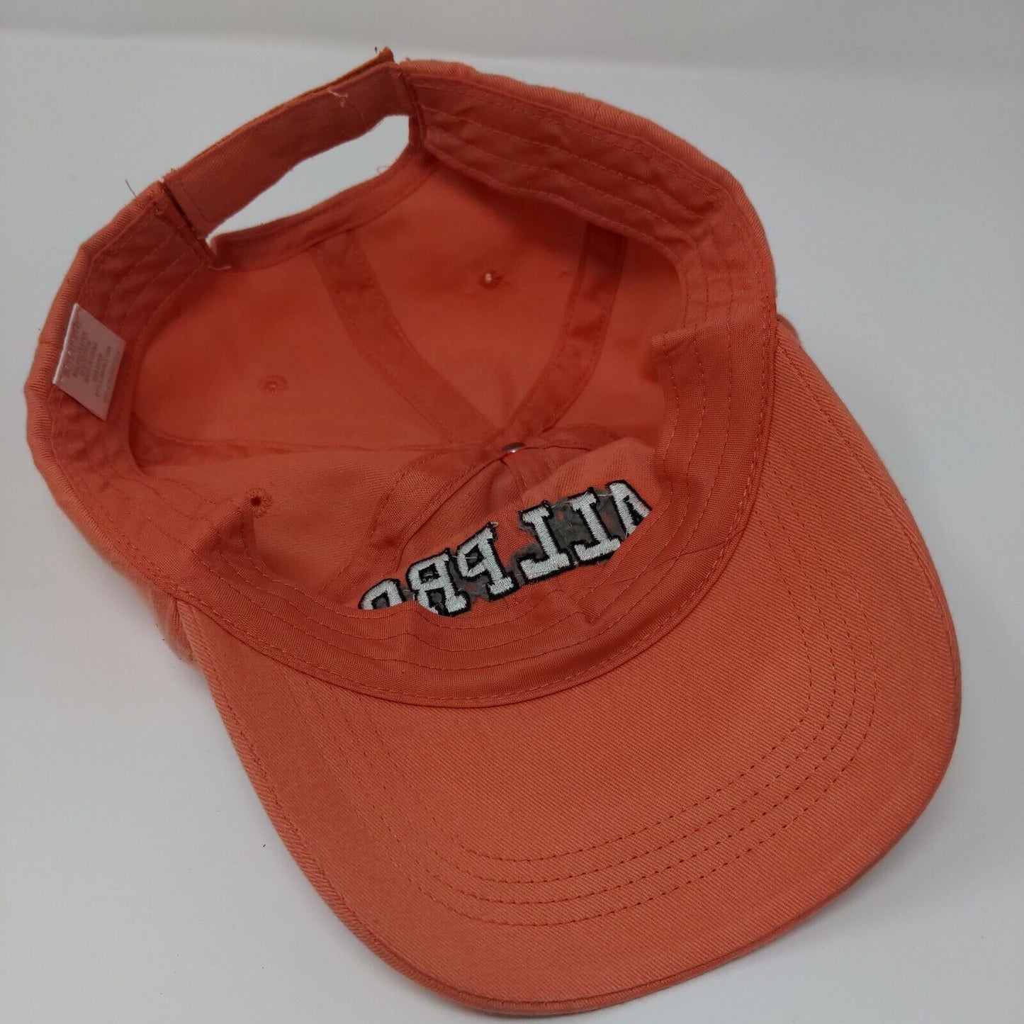 All Pro Strapback Hat Orange Boys L 12/14 Adjustable Embroidered