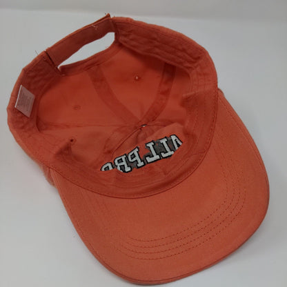 All Pro Strapback Hat Orange Boys L 12/14 Adjustable Embroidered