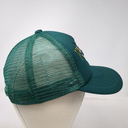 The Darling Effect Pickle Baller Trucker Hat Green One Size Mesh Snapback Retro