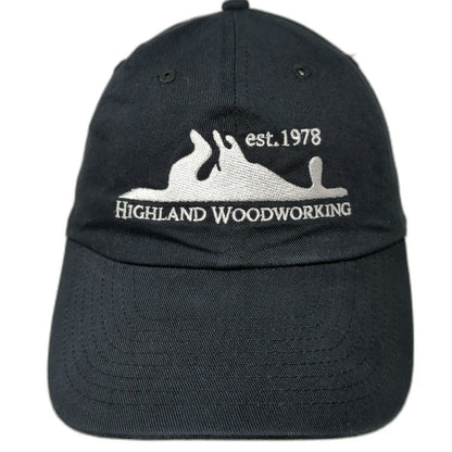 Hit Baseball Cap Black One Size Highland Woodworking 1978 Cotton Slideback Hat