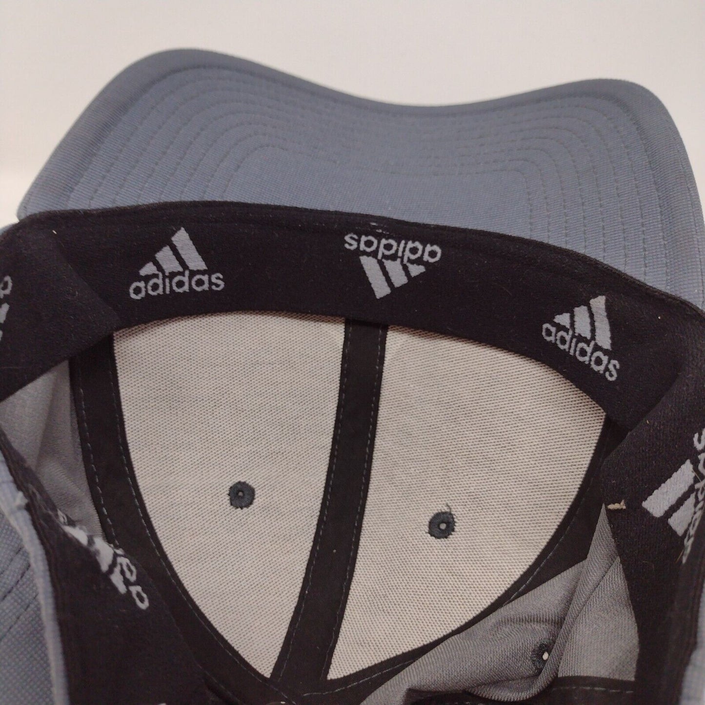 Adidas Fitted Hat Blue OSFA A-Flex Lightweight Embroidered 6 Panel Poly Blend