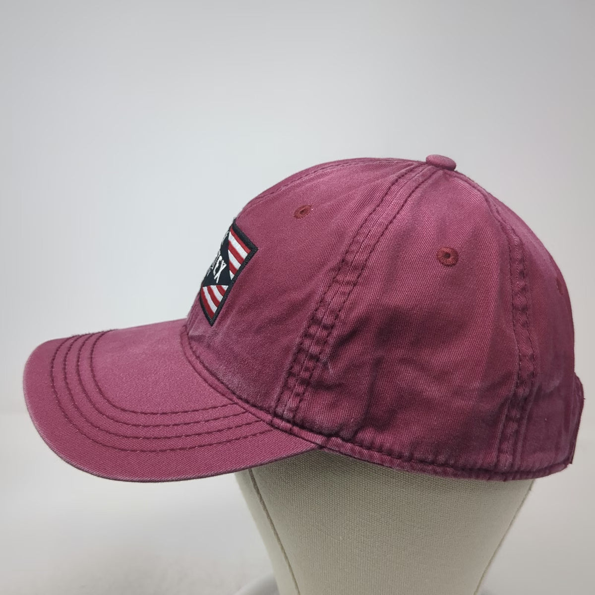 Vortex Baseball Cap Red One Size USA Flag Patch Slideback Adjustable Logo Hat