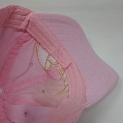 Bride Slideback Hat Pink One Size Adjustable Embroidered 6 Panel Dalix