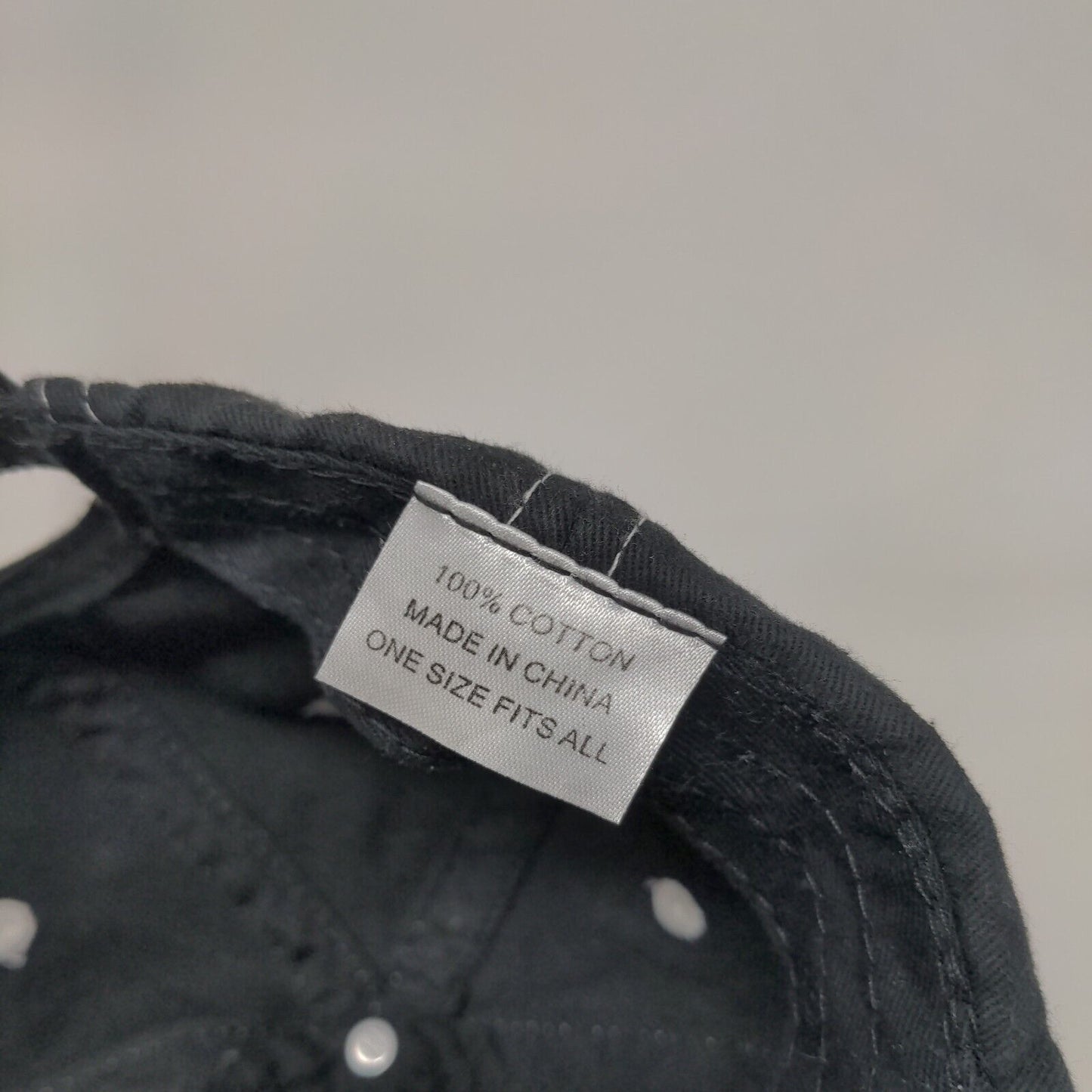 Jim Beam Strapback Hat Black OSFA Embroidered Adjustable Vent Holes