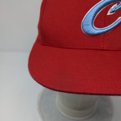 Letter C Catch Fitted Hat Red Youth 6 3/8-6 7/8 Embroidered Flexfit