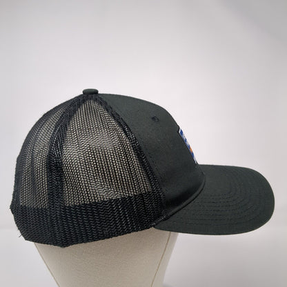 Keep Winter Wild Patch Snapback Trucker Hat Black One Size Mesh Back