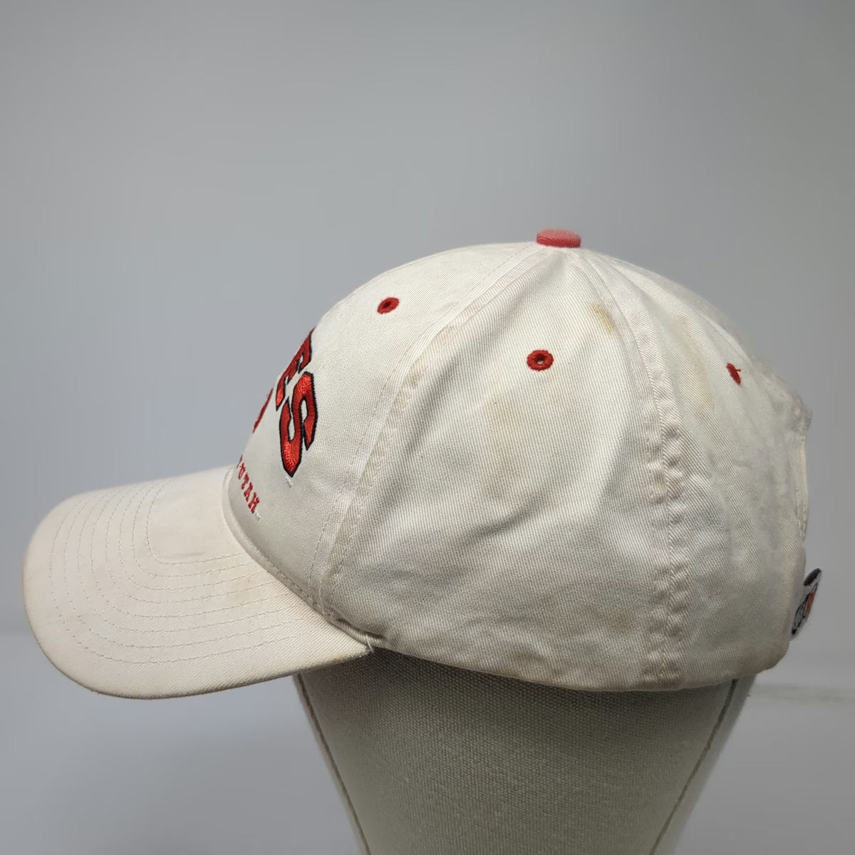 Utah Utes NCAA Lids Snapback Beige One Size Embroidered Cotton Underbrim Hat