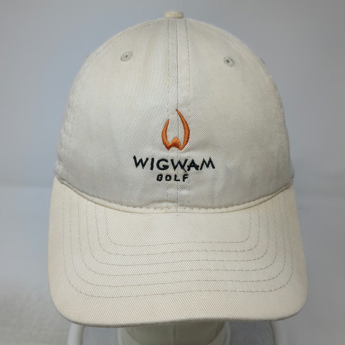 Legendary Headwear Wigwam Golf Hat Beige One Size Baseball Cap Slideback Cotton