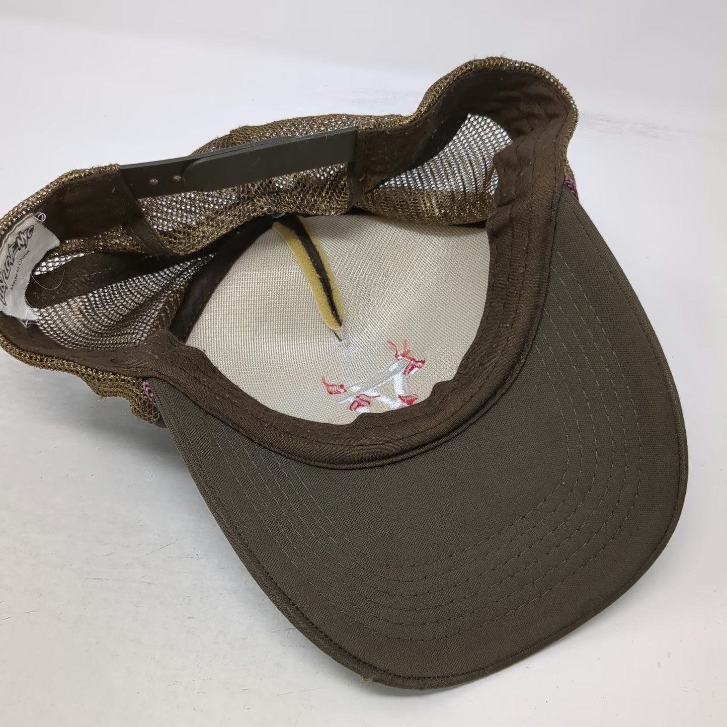 Lost Love NYC Trucker Hat Brown One Size Mesh Snapback Rope Hearts LA Logo