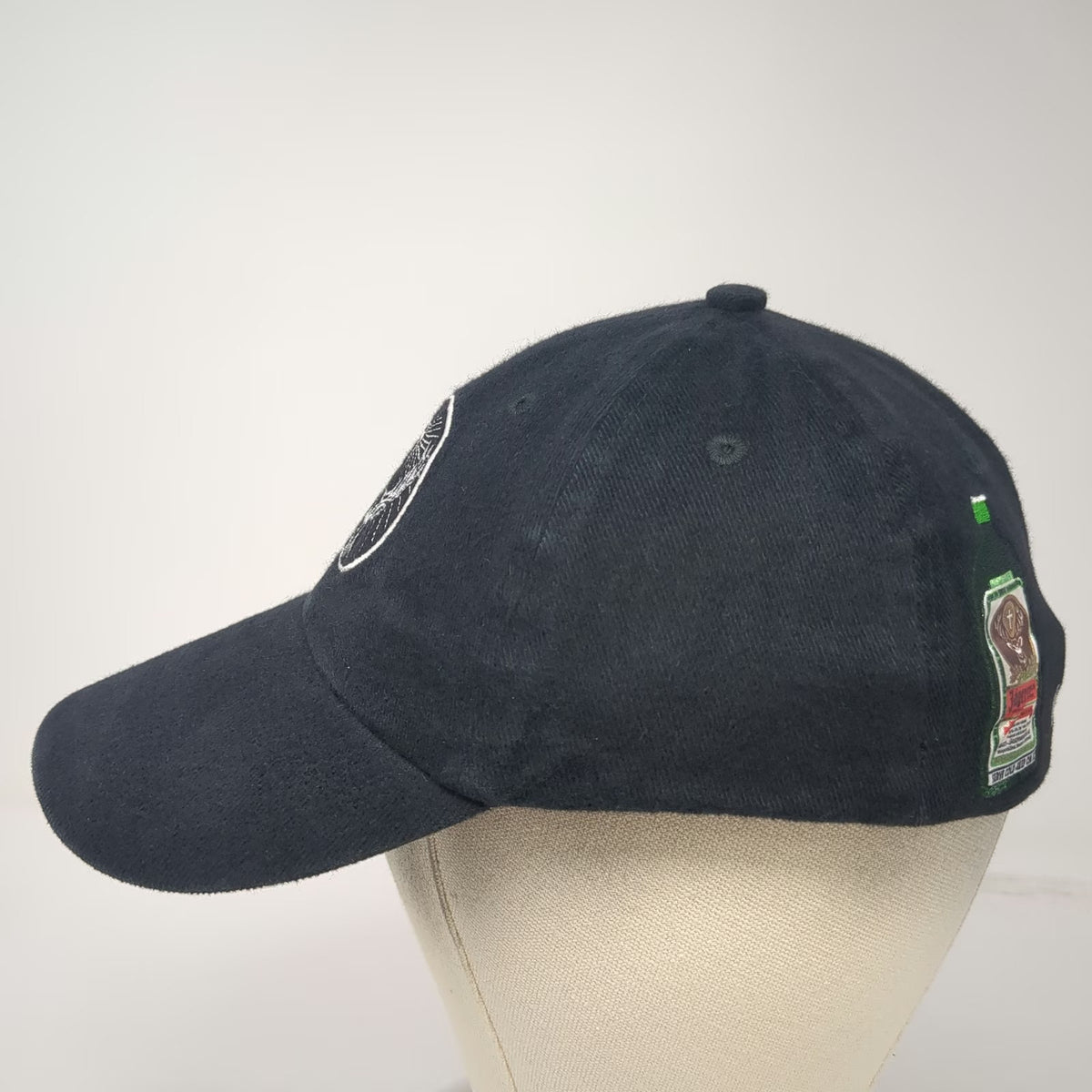 Jägermeister Baseball Cap Black L Stag Logo Just Chill Bottle Graphic Hat