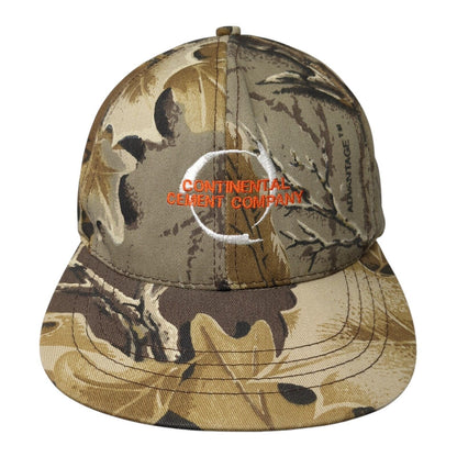 Continental Cement Company Snapback Hat Camo One Size Adjustable Hunting
