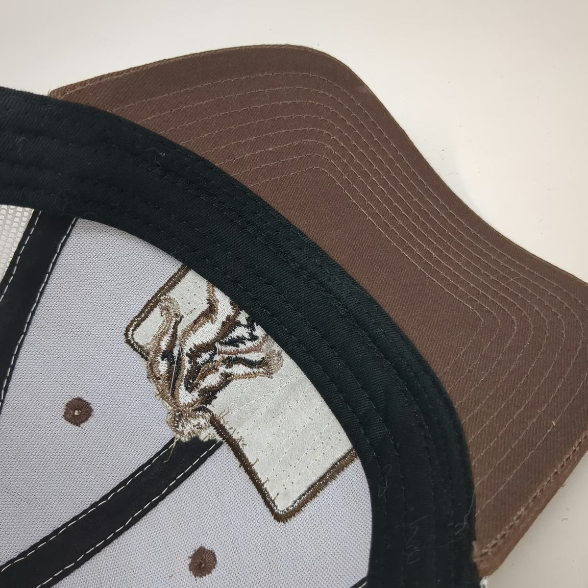 Scheels Trucker Hat Brown One Size Bigfoot Sasquatch Patch Mesh Snapback Outdoor