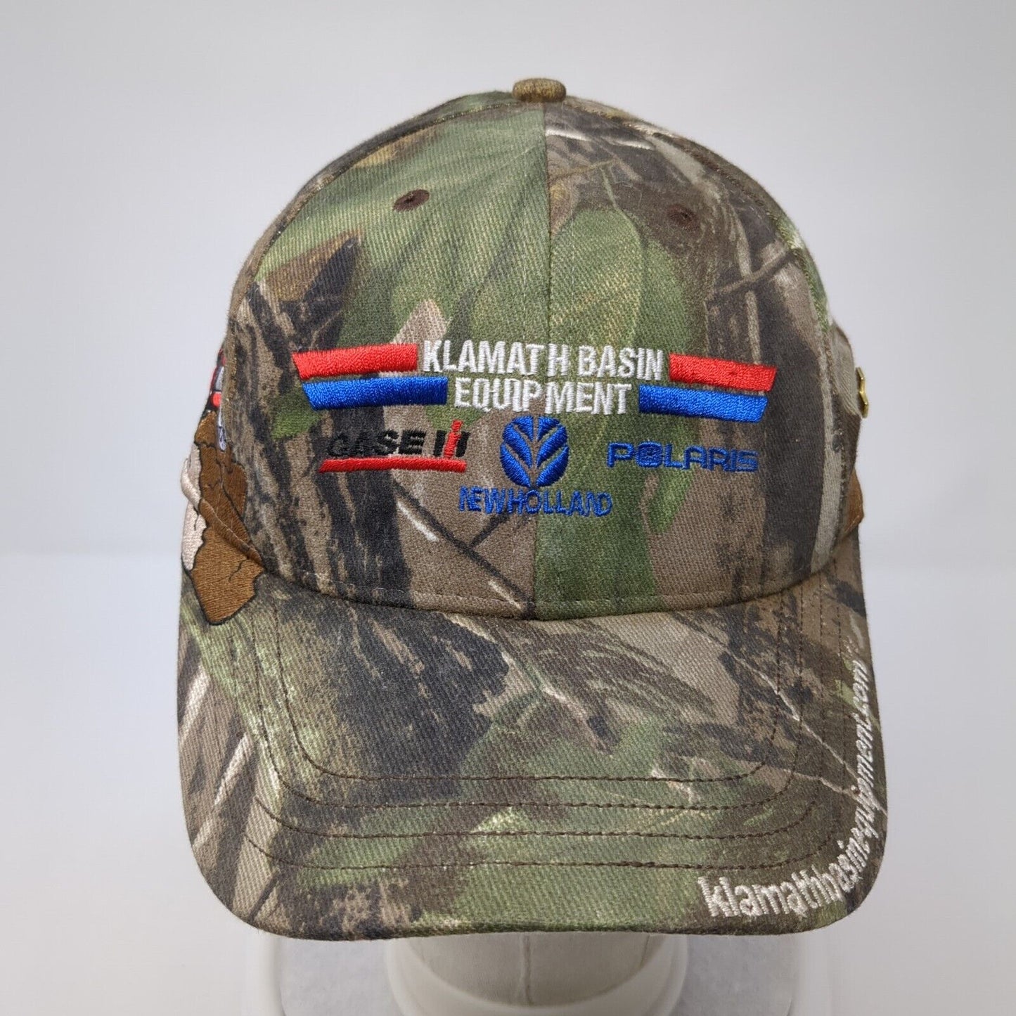 Klamath Basin Equipment Case III Polaris Newholland Strapback Hat Camo One Size