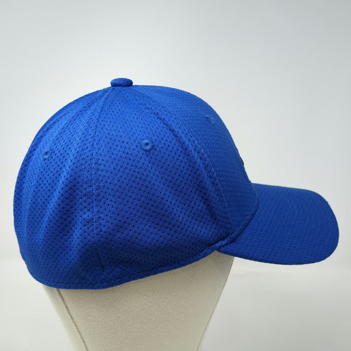 Adidas Baseball Cap Blue M Performance Mesh Logo A-Flex Stretch Fit Athletic Hat