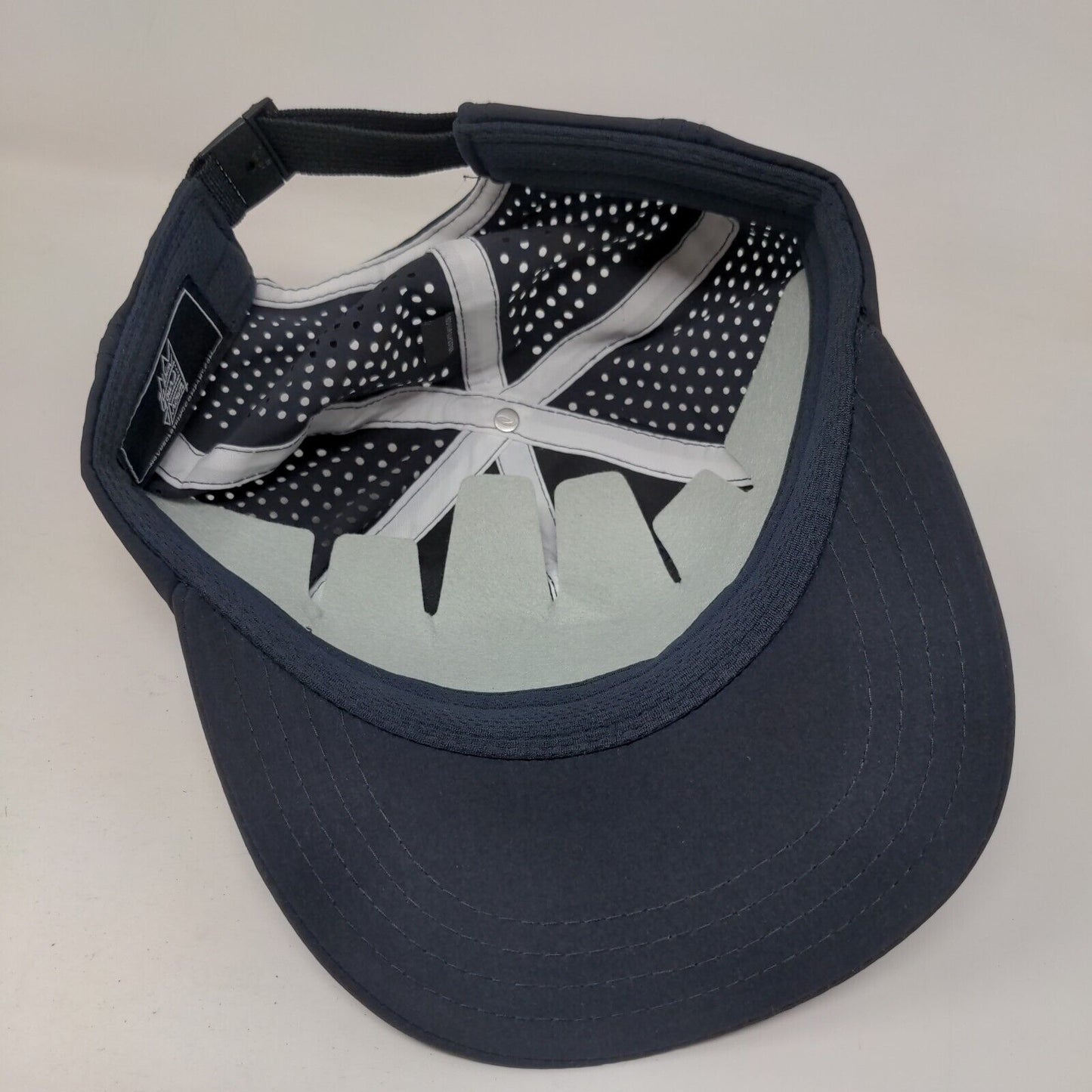 Ave Maria Mutual Funds Patch Strapback Hat Blue One Size Laser Cut