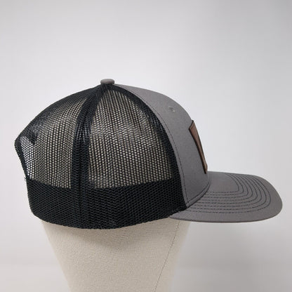 Idaho Central Credit Union Snapback Hat Gray OS Adjustable Mesh Back Outdoor Cap