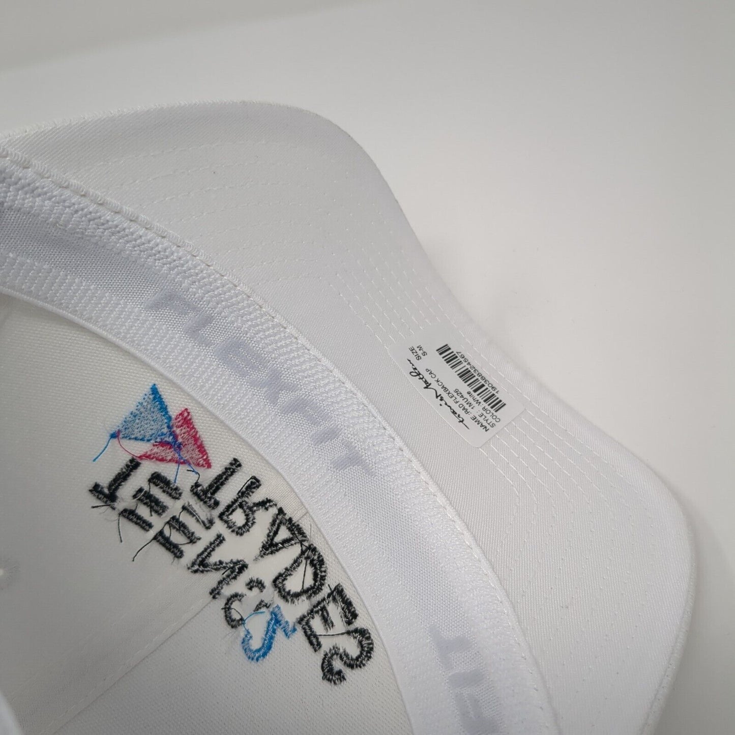 Teens 2 Trades Fitted Hat White S-M Stretch Flexfit Travis Mathew
