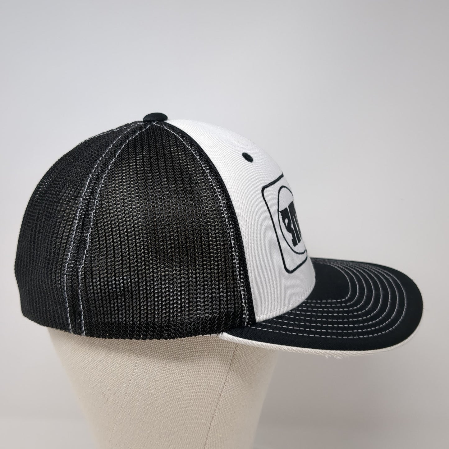 Brett Moffitt Racing Fitted Baseball Cap Black 8 Mesh Back Pacific Headwear