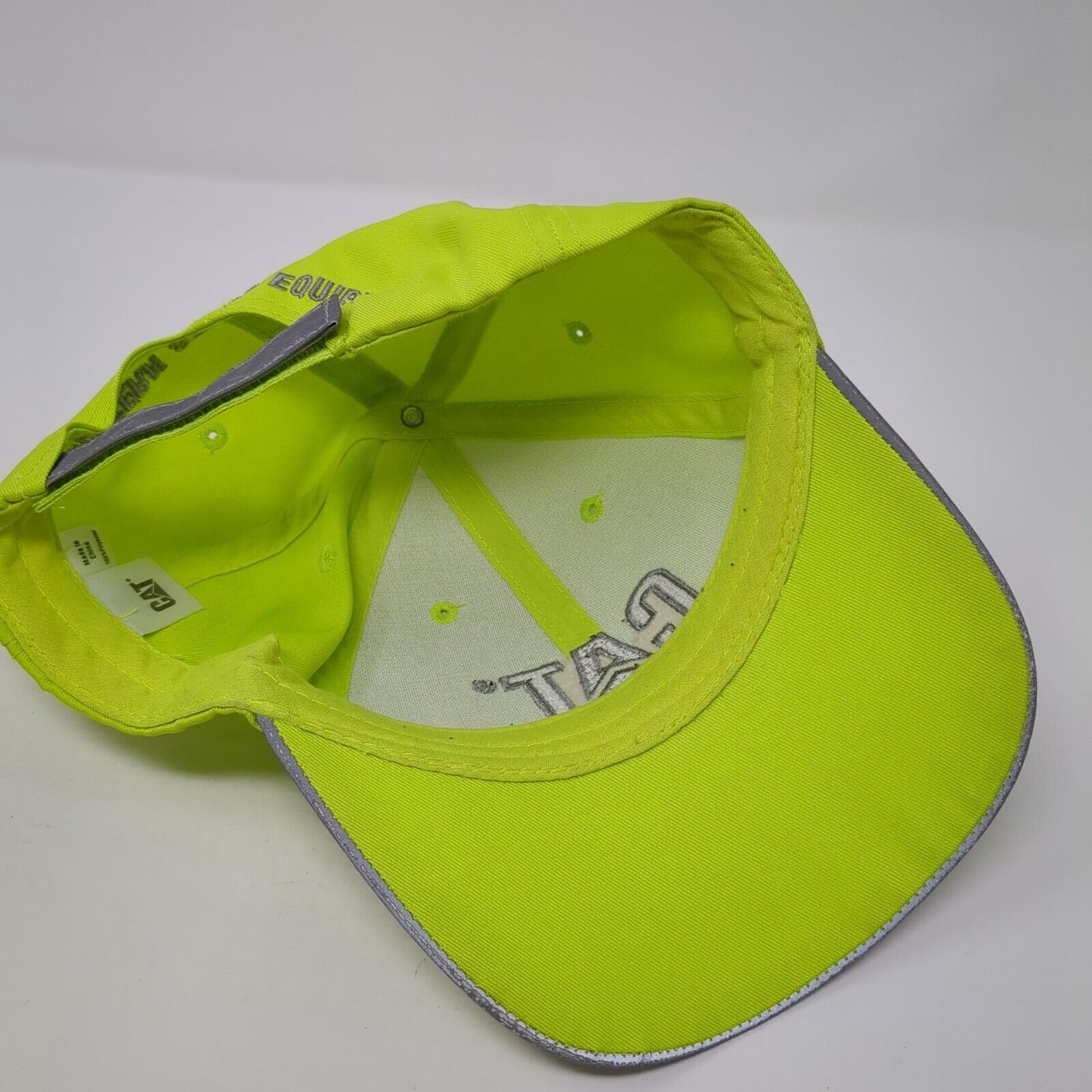 CAT Western States Equipment Strapback Hat Green One Size Gray Trim