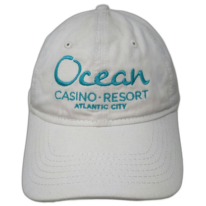 Sportsman Baseball Cap White One Size Ocean Casino Resort Atlantic City Logo Hat