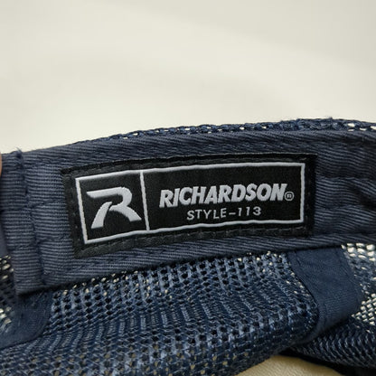 Richardson Trucker Hat Blue One Size Shaka Good Vibes Coast to Coast Mesh Rope