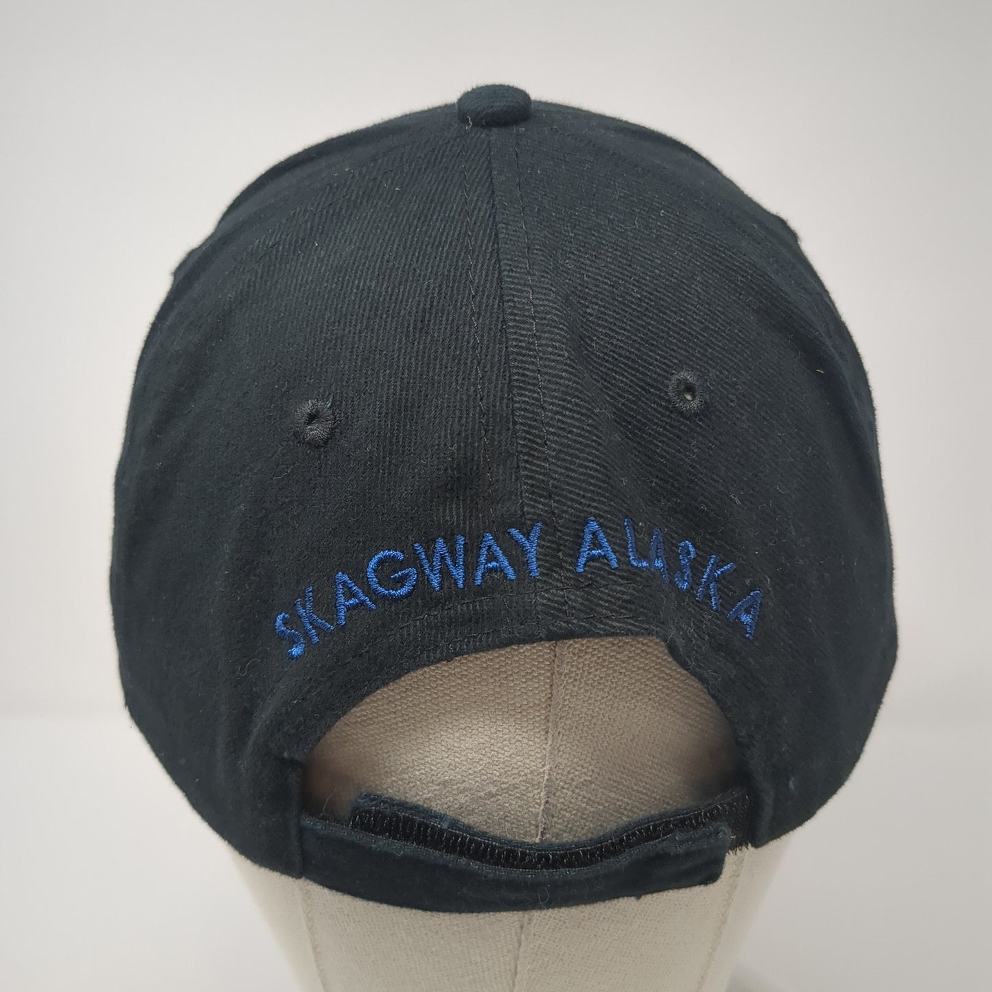 White Pass & Yukon Route Strapback Hat Black One Size Skagway Alaska