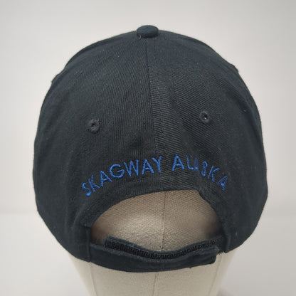 White Pass & Yukon Route Strapback Hat Black One Size Skagway Alaska
