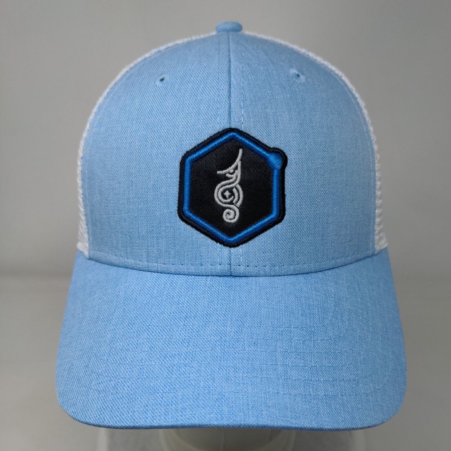 Big Accessories Snapback Mesh Back Trucker Hat Blue One Size Colorblock