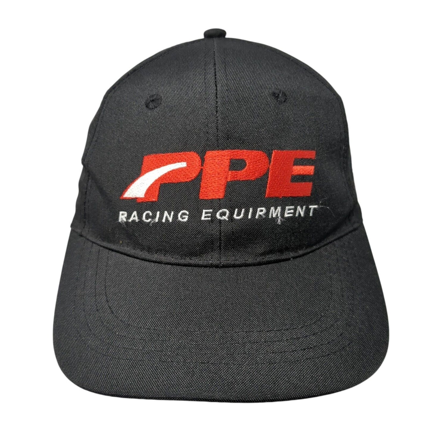 PPE Racing Equipment Strapback Hat Black OS Adjustable Embroidered Patriotic