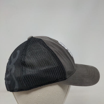 Browning Snapback Mesh Back Trucker Hat Gray One Size Embroidered Logo