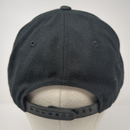 Active Ent. Snapback Hat Black One Size Adjustable Embroidered Classics Yupoong