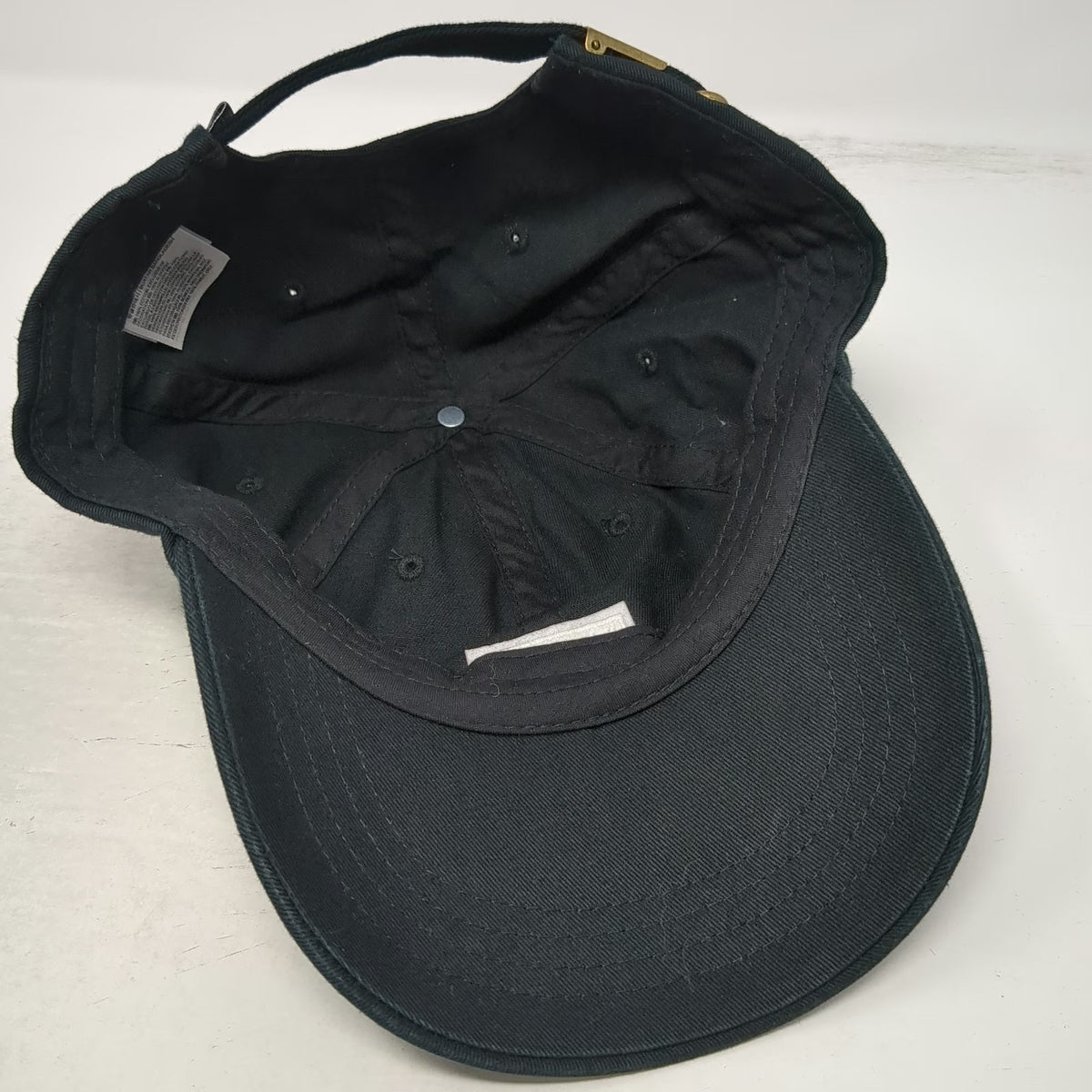 Vans Baseball Cap Black One Size Slideback Cotton Logo Embroidered Patch Hat