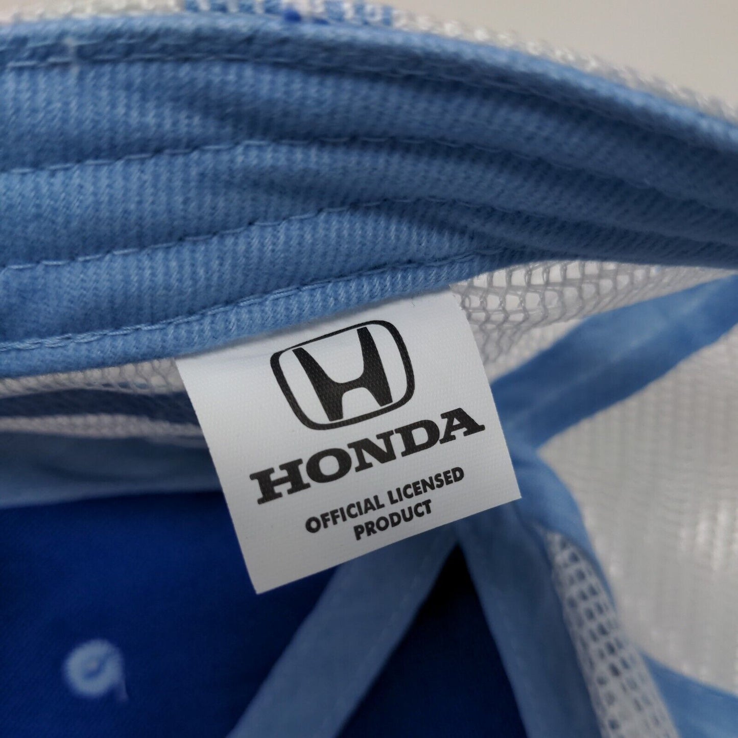 Honda Men's Slideback Mesh Back Hat Blue Embroiderd Logo Official