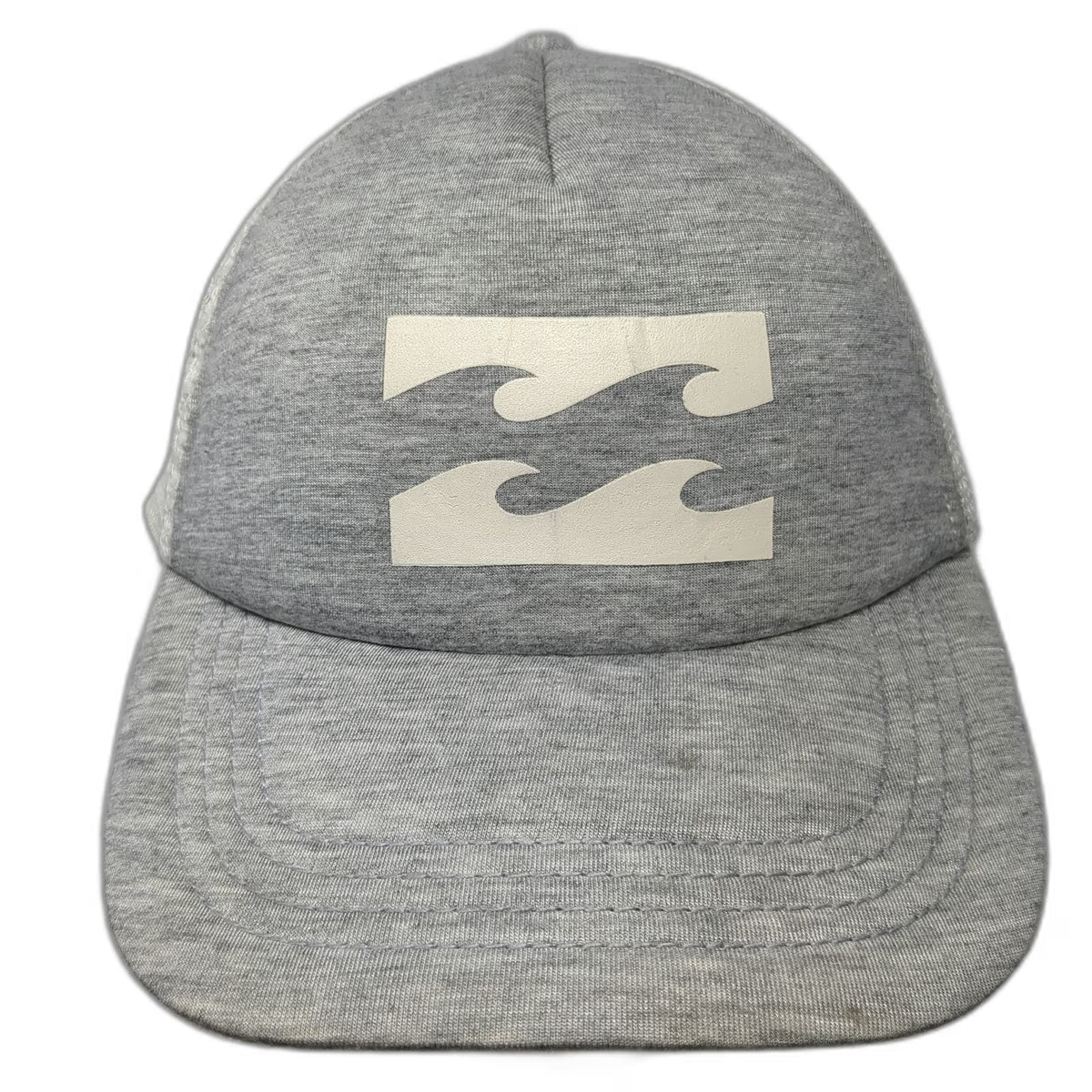 Billabong Trucker Hat Gray One Size Mesh Snapback Wave Logo Patch Surf Beach