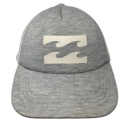 Billabong Trucker Hat Gray One Size Mesh Snapback Wave Logo Patch Surf Beach