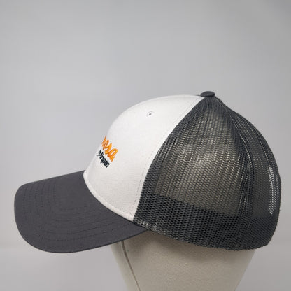 Mimosa by Airspan Snapback Trucker Hat Gray One Size Mesh Back Cap America