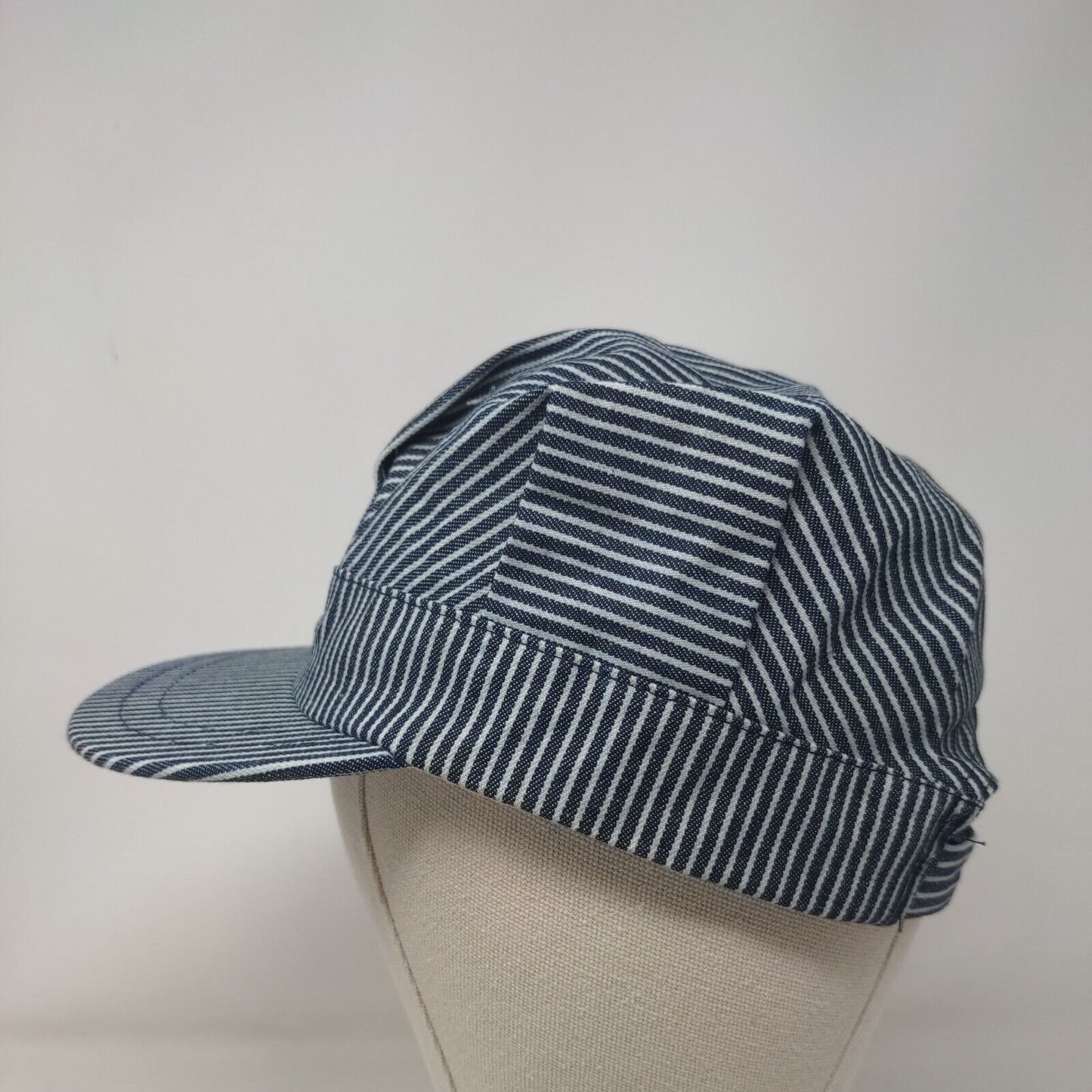 Unbranded Strapback Engineer Conductor Cap Multicolor Small Striped Blank Cotton