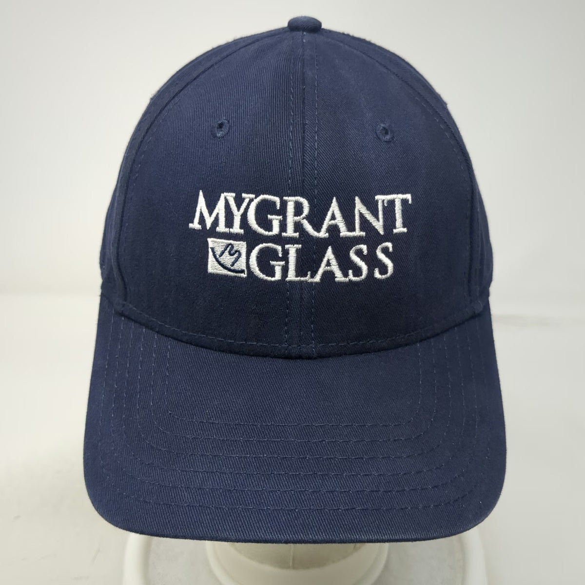 OTTO Mygrant Glass Logo Blue Baseball Cap One Size Strapback Solid Cotton Hat