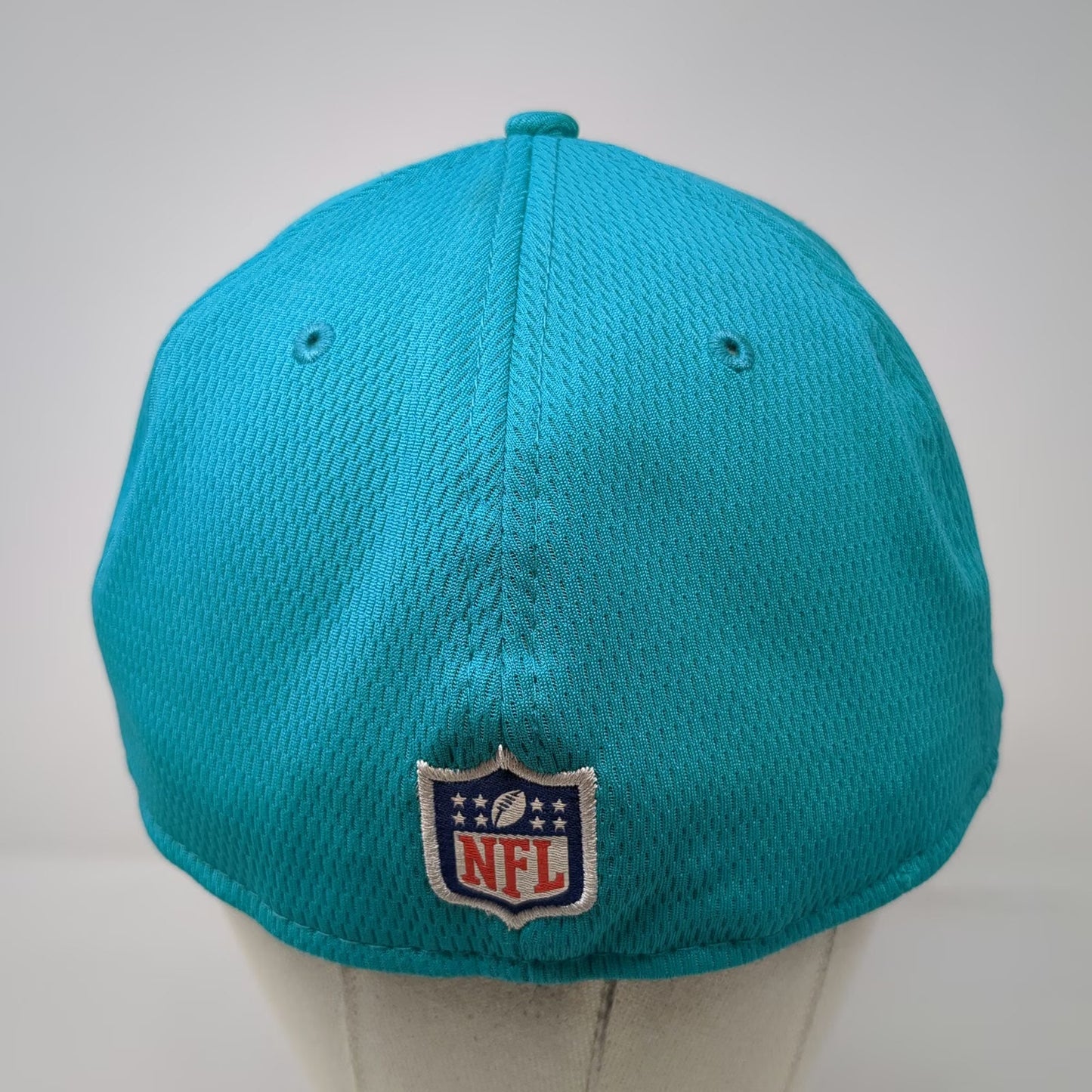 New Era Miami Dolphins NFL Blue Cap 7 3/8 Fitted 59FIFTY Flat Brim Logo Hat