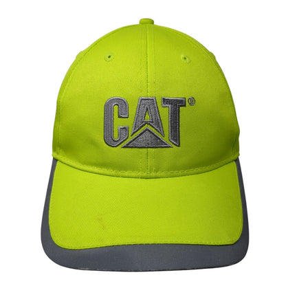 CAT Western States Equipment Strapback Hat Green One Size Gray Trim