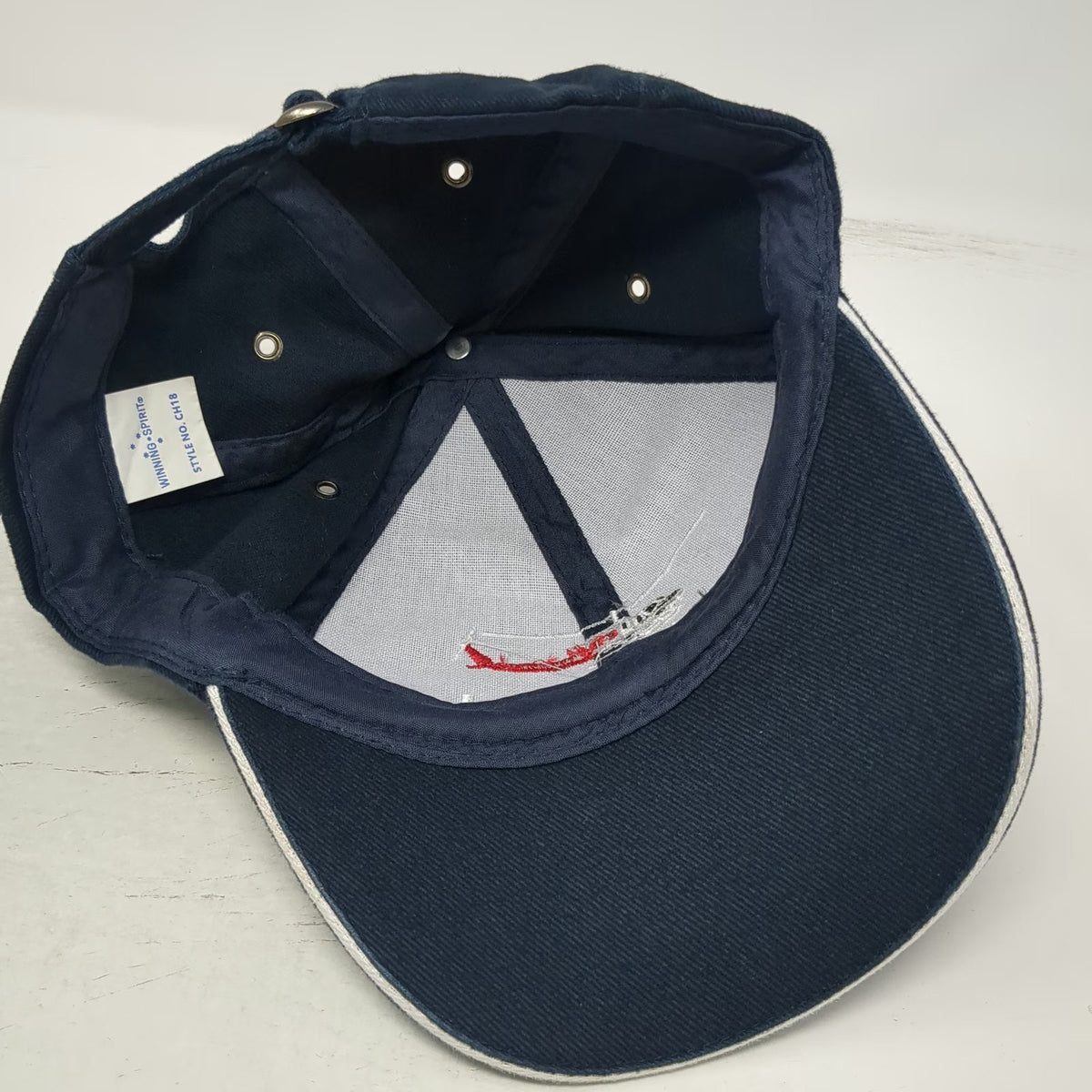 Winning Spirit Baseball Cap Blue One Size Helicopter Kestrel Aviation Logo Hat