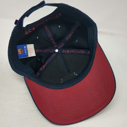 FC Barcelona Soccer-International 5 Panel Blue One Size Hat Perforated Crest