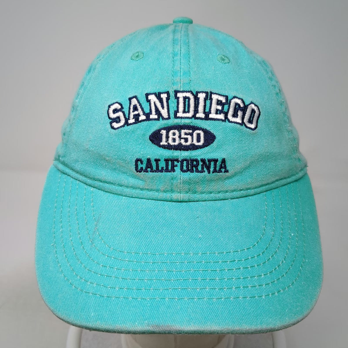 SD Trading Co San Diego California 1850 Blue Baseball Cap One Size Strapback Hat