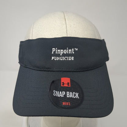 Pinpoint Fungicide Snapback Sun Visor Cap Black One Size Adjustable Under Armour